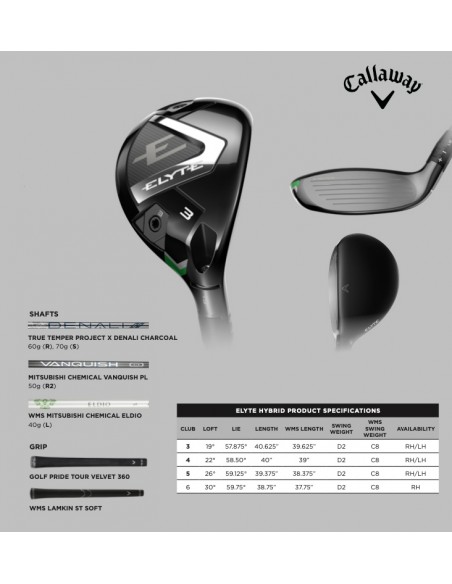HYBRIDE CALLAWAY ELYTE