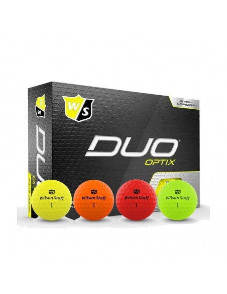 BALLES WILSON OPTIX JAUNE/VERTE/BLEUE/ORANGE/ROUGE